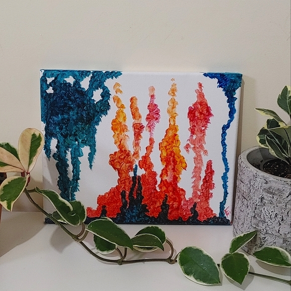 Fire and Water original abstract - Picture 1 of 6